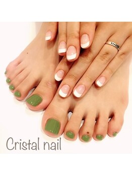 クリスタルネイル ボンベルタ橘店(CRYSTAL NAIL)/シンプルハンド×フット