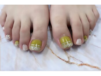 ディーネイル 天王寺(D-nail)/【甲田】ピスタチオカラー☆