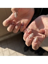 持込みチェックネイル
