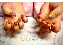 アーザ 吉祥寺(ASa)/サマーオーロラホロネイル☆