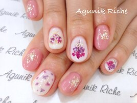 【押し花ネイル】