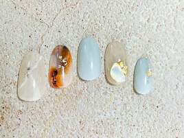 ミルキーカラーネイル