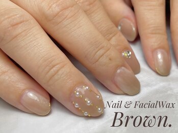 ブラウン(Brown.)/パールネイル