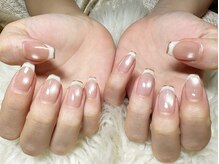 シェル ネイル(Cher nail)/うるマグフレンチ【Cher nail】