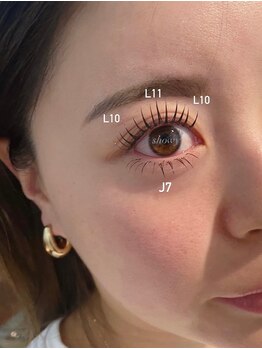 ショウイー 本店(Showy)/Lカールフラットラッシュ+下エク