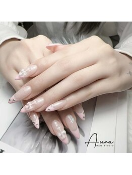 姫系ビジューネイル