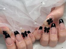 ネイルモア 藤が丘店(nail mor.)/ブラックフレンチ