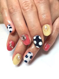 ～レトロドットネイル～