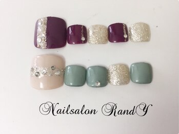 ランディ(nail salon RANDY)/フットジェル￥７9００☆1