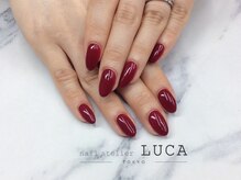 ネイルアトリエルカ(nail atelier LUCA)/W-253 大人上品ボルドーネイル
