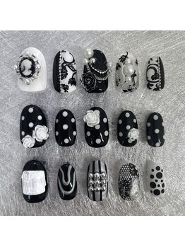 カーム(Calm)/モードネイル☆モノクロネイル