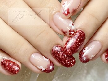 フユメイト(fuyumate)/赤フレンチデザイン