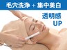 【口コミ投稿割☆】ナノ毛穴洗浄11ステップ+集中美白&抗酸化ケア60分¥7150