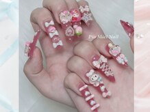ピオミエルネイル 新宿(pio miel nail)/キティちゃん盛りネイル