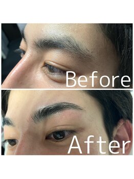 眉毛男子 新宿店/眉毛の施術例