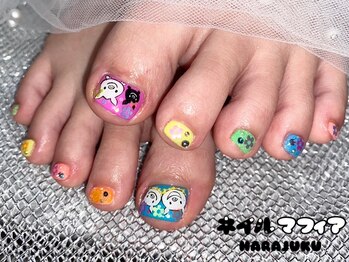 ネイルマフィア 原宿(NAIL MAFIA)/フットネイル/夏ネイル/キャラ