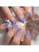 ネイルズミラク(nail's mirac.)/紫陽花ネイル