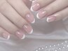 【定番の人気デザイン♪】フレンチネイル　¥5980