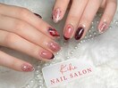 冬ネイル/ドット/バレンタイン