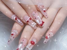 ピオミエルネイル 新宿(pio miel nail)/ちゅるん甘めで優勝