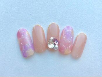 コエル(coel)/ニュアンスフラワーネイル