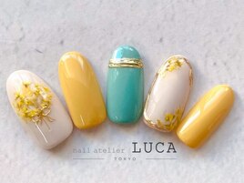 W-547 春色大人ミモザネイル