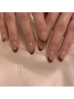 ビューティームーン(beauty moon)/ブラウンフレンチ×ミラーハート