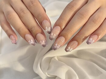 ソワレ(Soiree)/韓国風リボンネイル