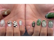 トーキョーパートナーズ(TOKYO PARTNERS)/秋色アシメネイル♪