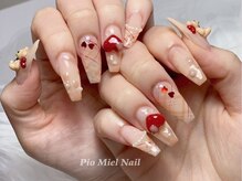 ピオミエルネイル 新宿(pio miel nail)/ときめきバレンタインネイル