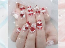 ピオミエルネイル 新宿(pio miel nail)/いちごミルクネイル
