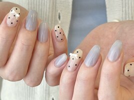 ドットニュアンスネイル♪