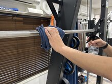 アスフィット 曳舟 東向島店(ASFiT)/コロナ対策４ 器具の消毒