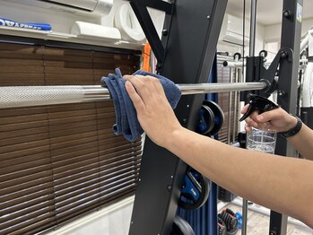 アスフィット 曳舟 東向島店(ASFiT)/コロナ対策４ 器具の消毒