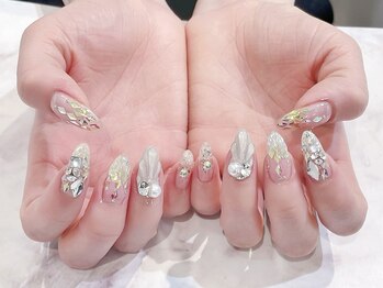 ラルネイル 大宮(Lull. nail)/#うる艶マーメイド #埋め尽くし