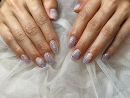 紫陽花ネイル