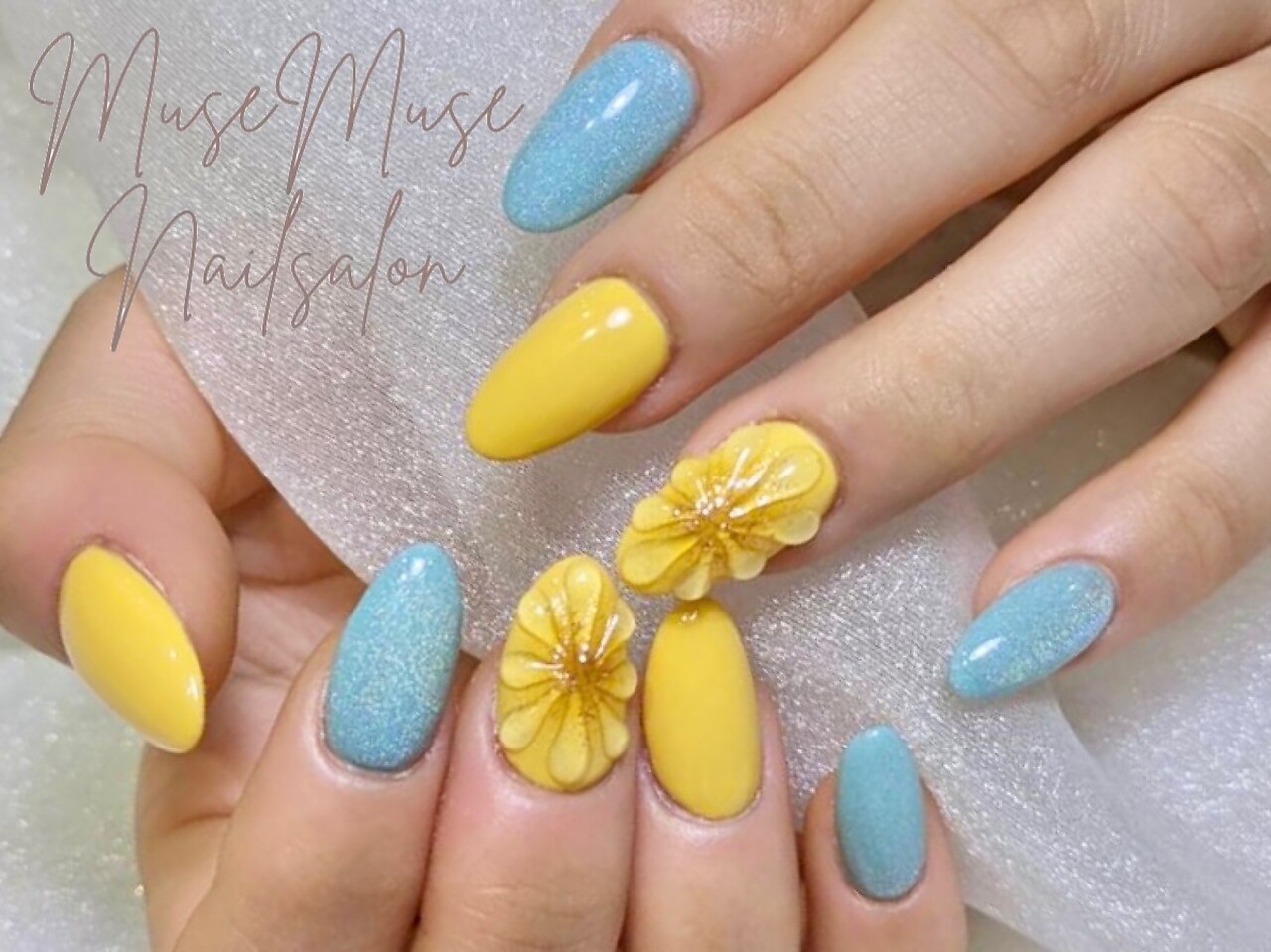MuseNail プロフ確認お願いしますページ 宝石風ネイル💎︎🩷✨️ 担当𓂃Yanagida Muse Muse nail salon