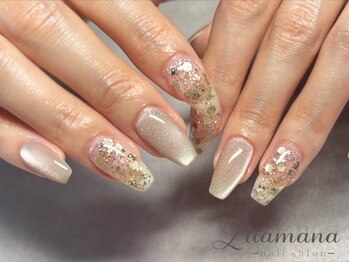 ルアマナ(Luamana)の写真/お仕事でネイルデザインに制限のある方や大人女性にも◎手先がきれいに見えるワンカラーデザインをご提案！
