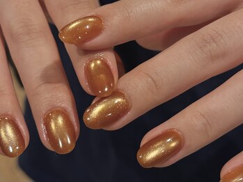 フィロンネイル 本町店(filonnail)/マグネット:オレンジブラウン