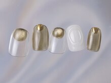 ジェミーネイル シンジュク(Jemiy nail shinjuku)/緑ビー玉マグぷっくり¥6980