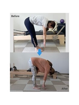 ミラー(Mirror)/ピラティス　ビフォーアフター