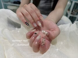 つめ込みサマーネイル