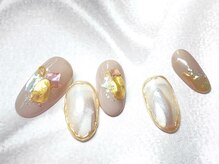 ネイルサロン ソウ 京橋店(Nail Salon Sou)/シェル×囲みゴールド