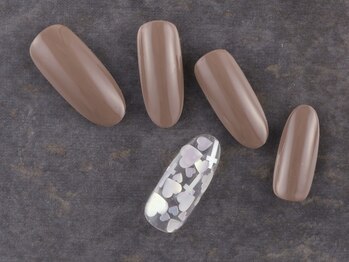 サンミーゴネイル 神戸店(Sunmego Nail)/ハートホロ敷き詰めネイル