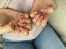 フラワー×ニュアンス　春ネイル
