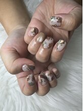 フラワーズネイル(flowers nail)/マグネットで和柄ネイル