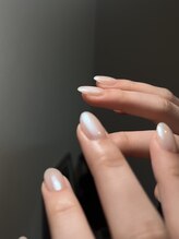 as 【ネイル】/ワンカラー+オーロラ