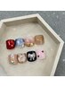 【定額フットネイル】アート付きフットジェルネイル￥7,500