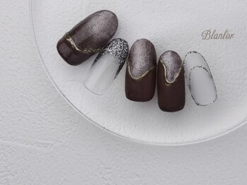 ネイルサロン ブランロール 白金店(Nail Salon Blanl'or)/マグネット×フレンチ