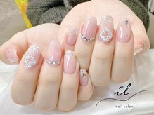 イル 神戸店/ピンク×ラメグラデーション